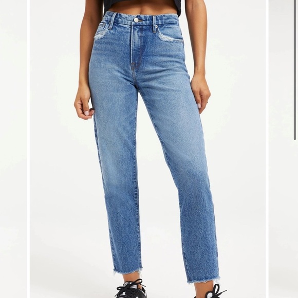 NWT GOOD AMERICAN | Good Vintage Fray in Indigo size 8 / 29 - Picture 2 of 6